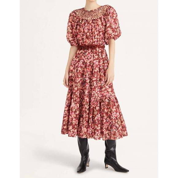 NEW MERLETTE women's uppsala belt in terracotta - Picture 2 of 3